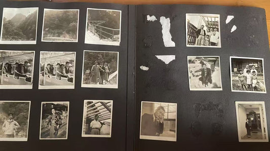 Japanese Old photo album WWII VINTAGE RARE 63 photos 1940s