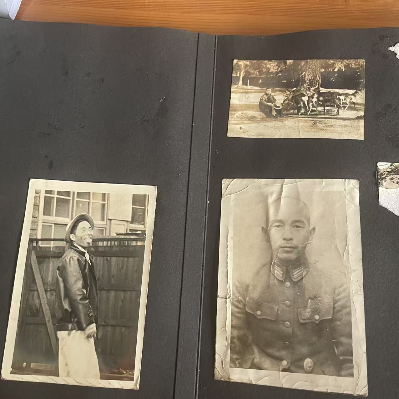 Japanese Old photo album WWII VINTAGE  RARE 63 photos 1940s