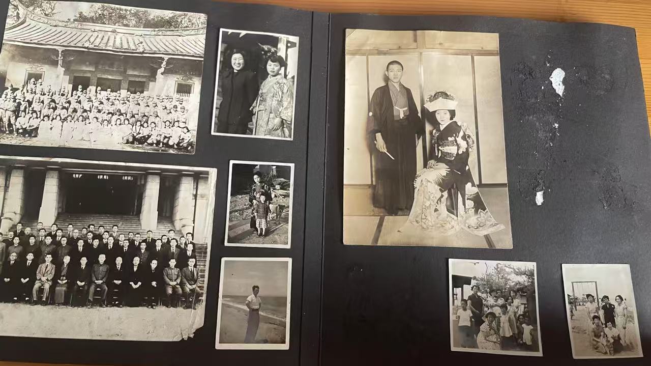 Japanese Old photo album WWII VINTAGE  RARE 63 photos 1940s