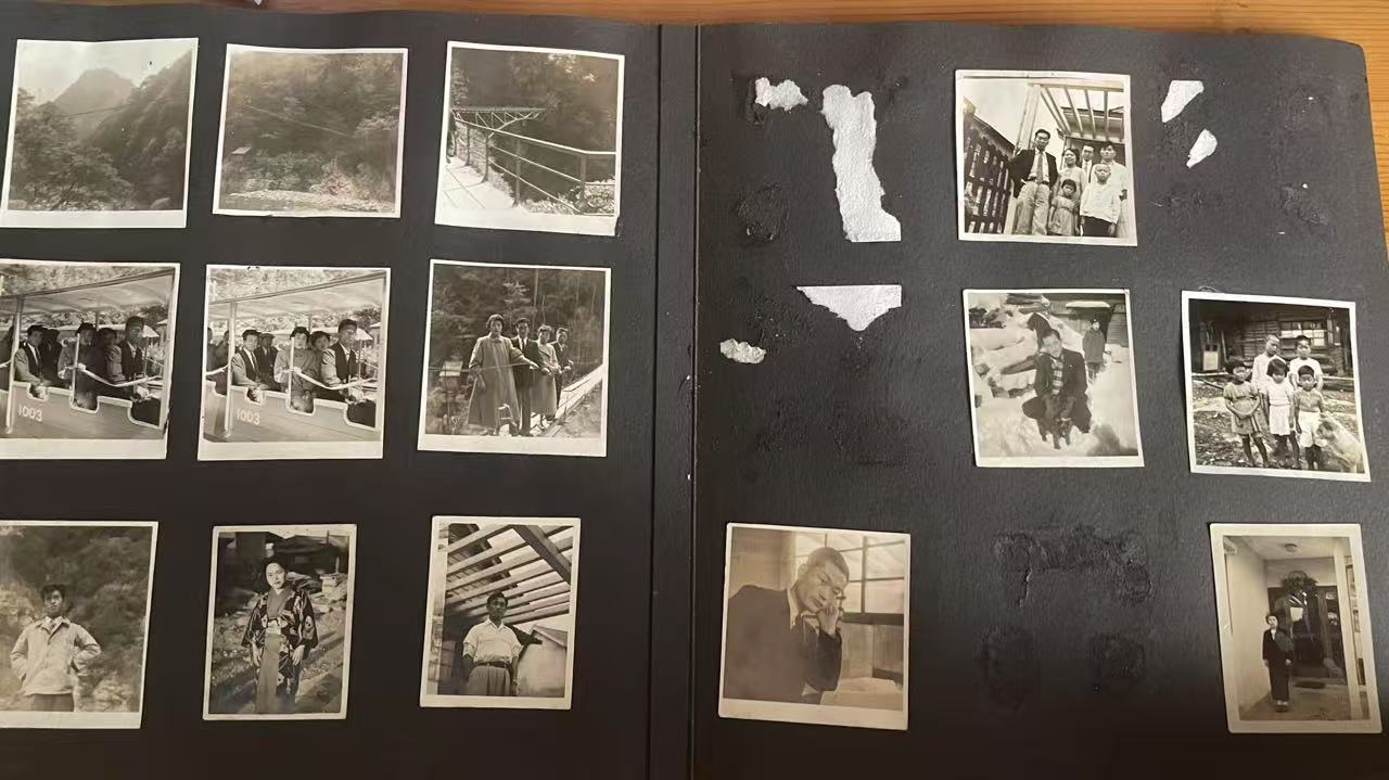 Japanese Old photo album WWII VINTAGE  RARE 63 photos 1940s