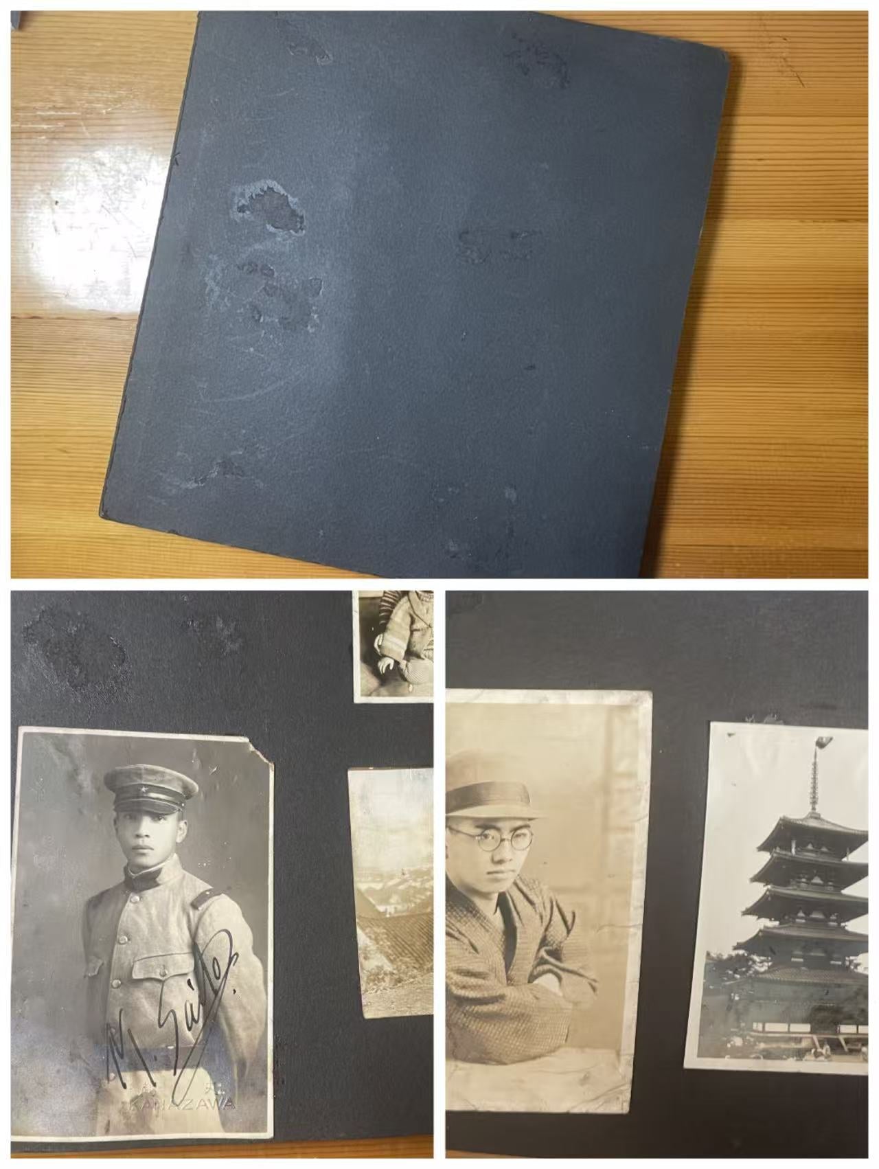 Japanese Old photo album WWII VINTAGE  RARE 63 photos 1940s