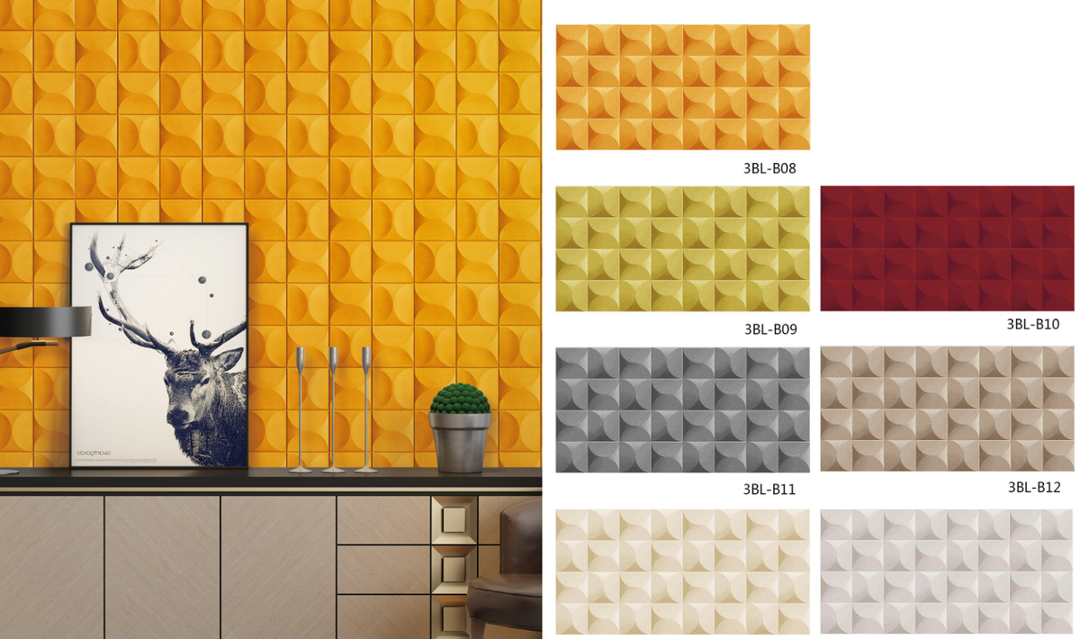 3D Space Cotton Wall Covering with Suede Texture – Wall Decor Fabric Roll